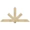 Ekena Millwork Kennewick Rough Sawn Timber Gable Bracket, Douglas Fir, 72"W x 36"H x 4"D x 6"F, 12/12 Pitch GBW072X36X0406KEN00RDF - alternate 1